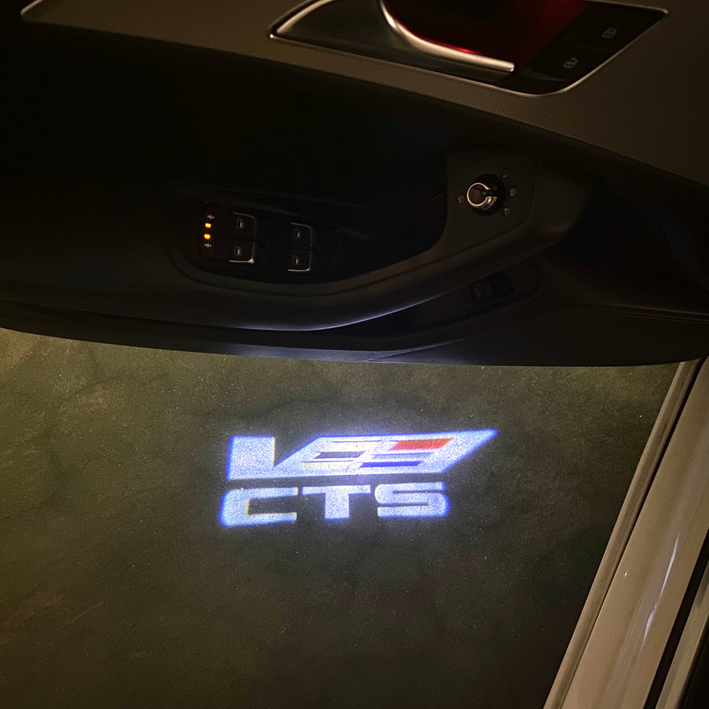 AUDI LOGO PROJECTOT LIGHTS Nr.19 (Menge 1 = 2 Logo Folien /2 Türleuchten)