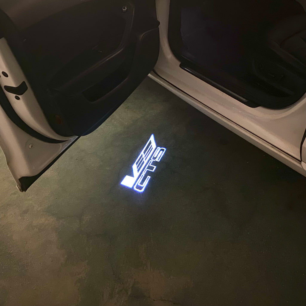 AUDI LOGO PROJECTOT LIGHTS Nr.19 (Menge 1 = 2 Logo Folien /2 Türleuchten)