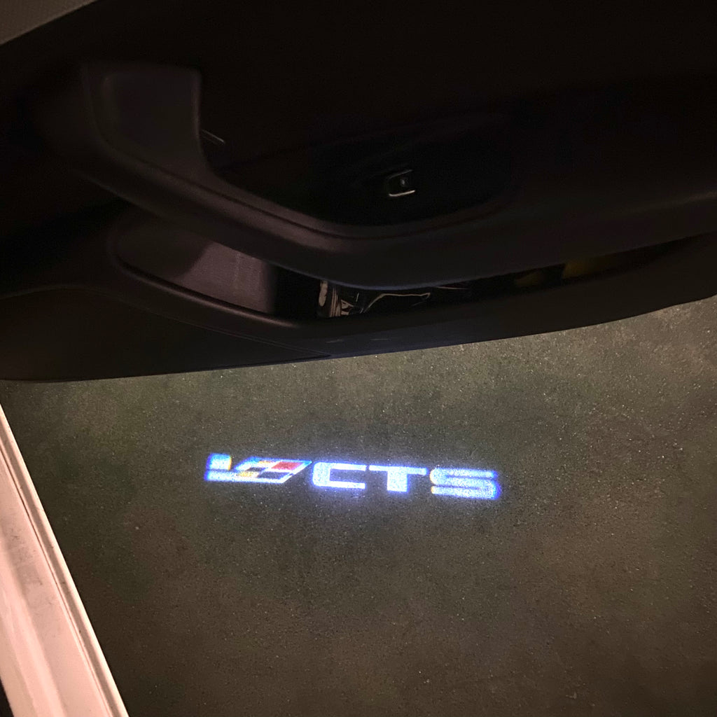 AUDI LOGO PROJECTOT LIGHTS Nr.19 (الكمية 1 = 2 Logo Films /2 أضواء الباب)