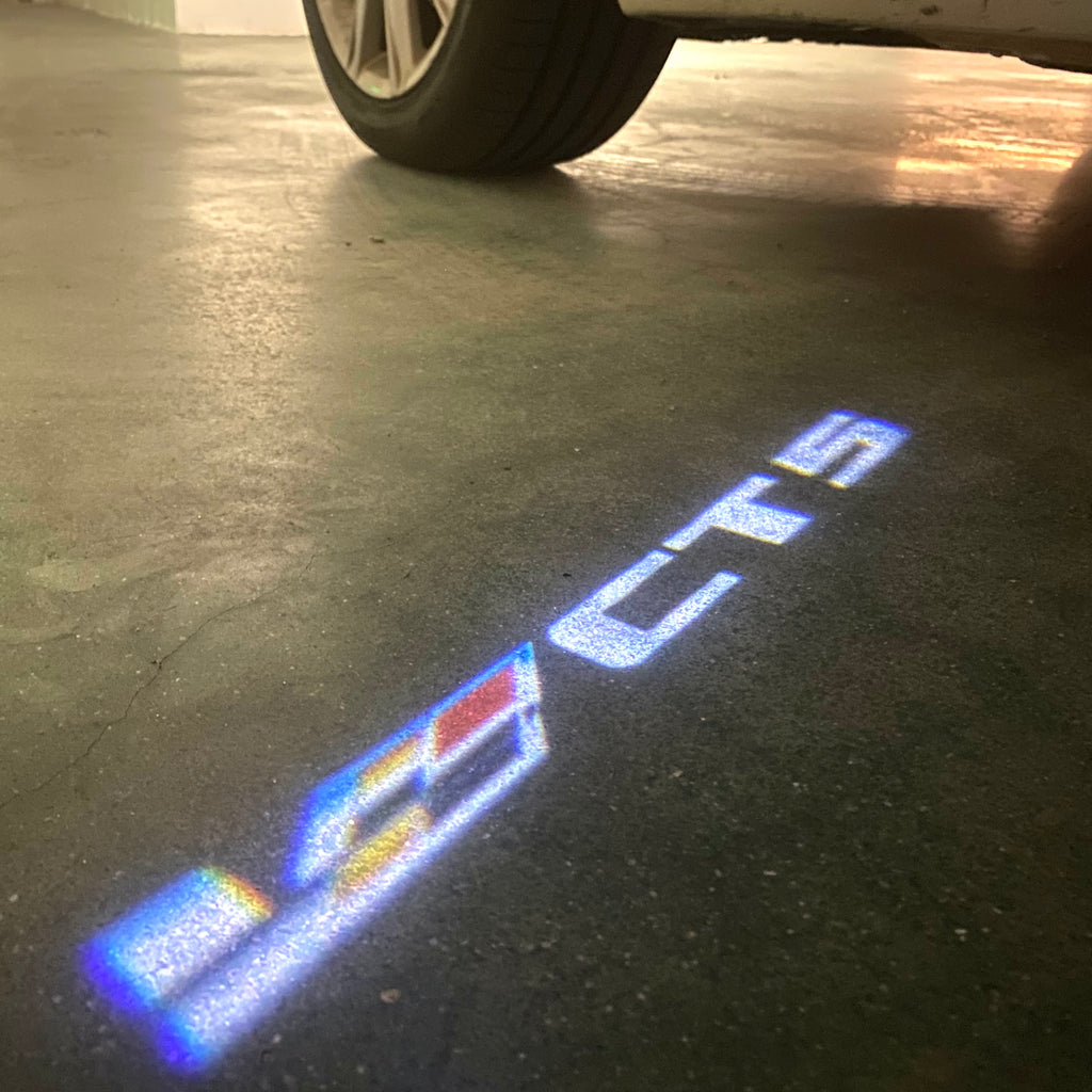 AUDI LOGO PROJECTOT LIGHTS Nr.19 (quantité 1 = 2 Logo Films /2 feux de porte)