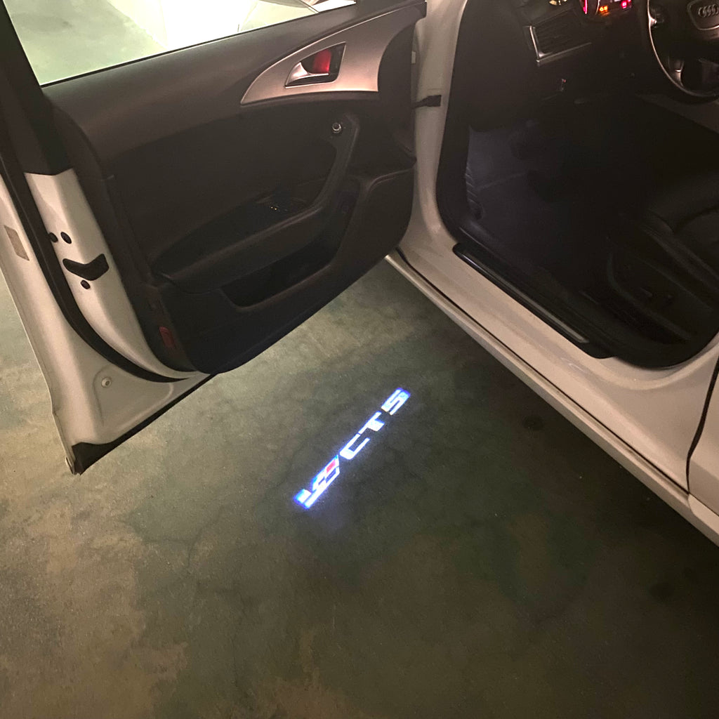 AUDI LOGO PROJECTOT LIGHTS Nr.19 (quantité 1 = 2 Logo Films /2 feux de porte)