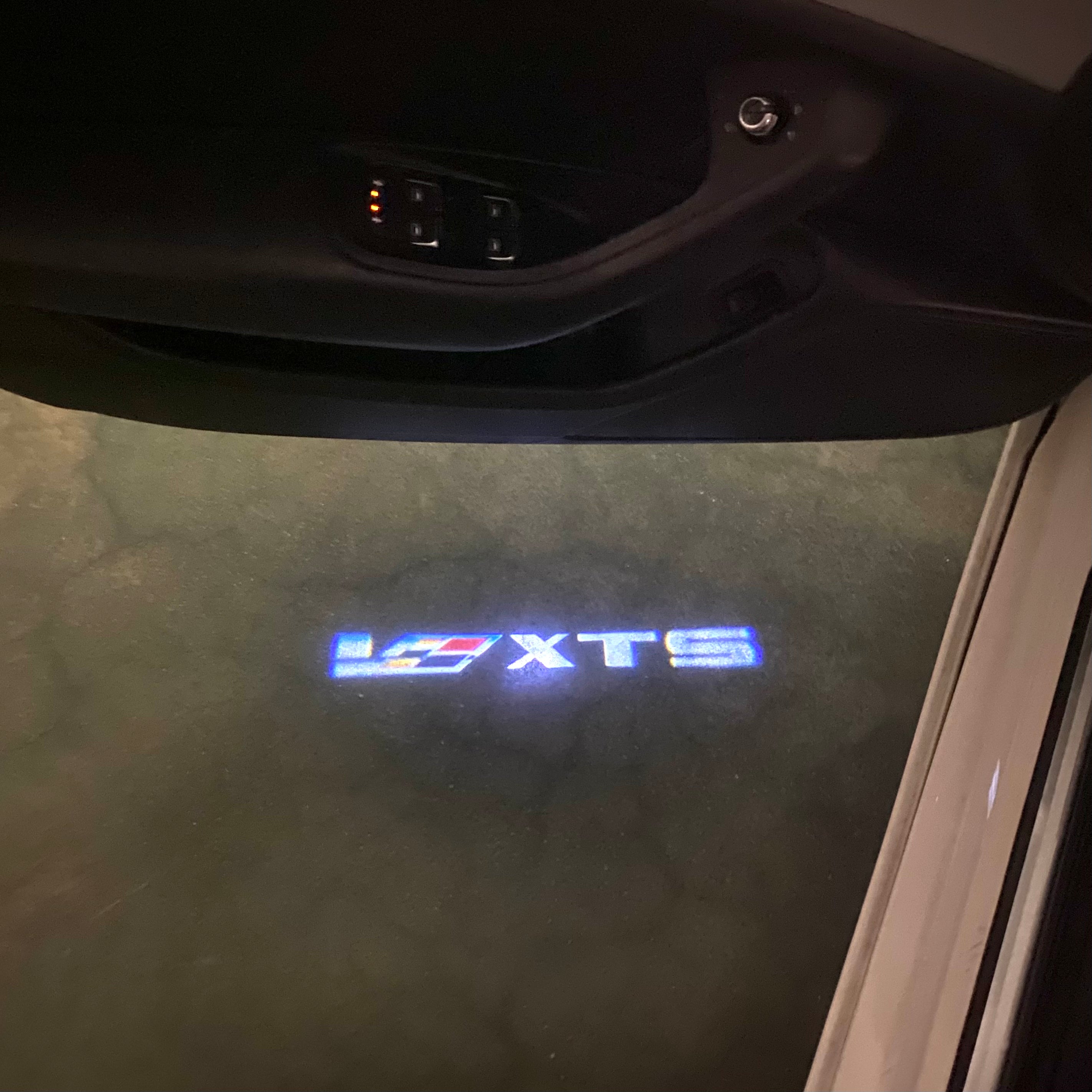 AUDI LOGO PROJECTOT LIGHTS Nr.19 (Menge 1 = 2 Logo Folien /2 Türleuchten)