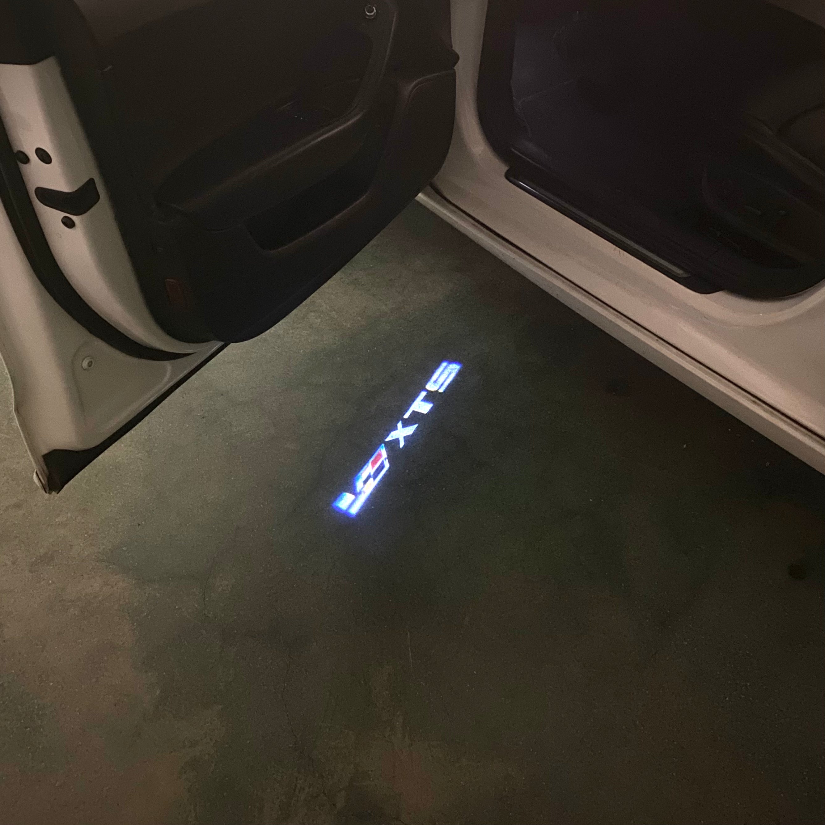 AUDI LOGO PROJECTOT LIGHTS Nr.19 (Menge 1 = 2 Logo Folien /2 Türleuchten)
