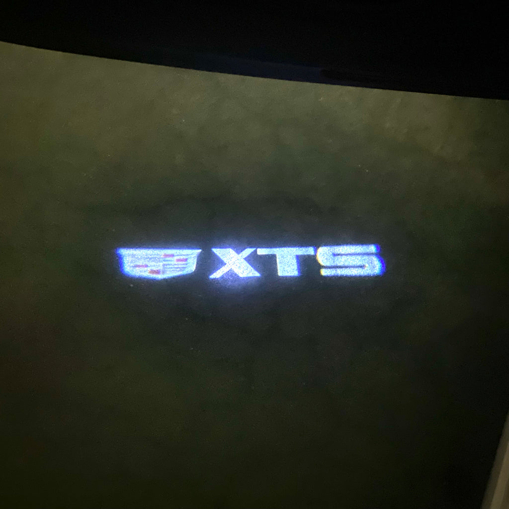 AUDI LOGO PROJECTOT LIGHTS Nr.19 (الكمية 1 = 2 Logo Films /2 أضواء الباب)