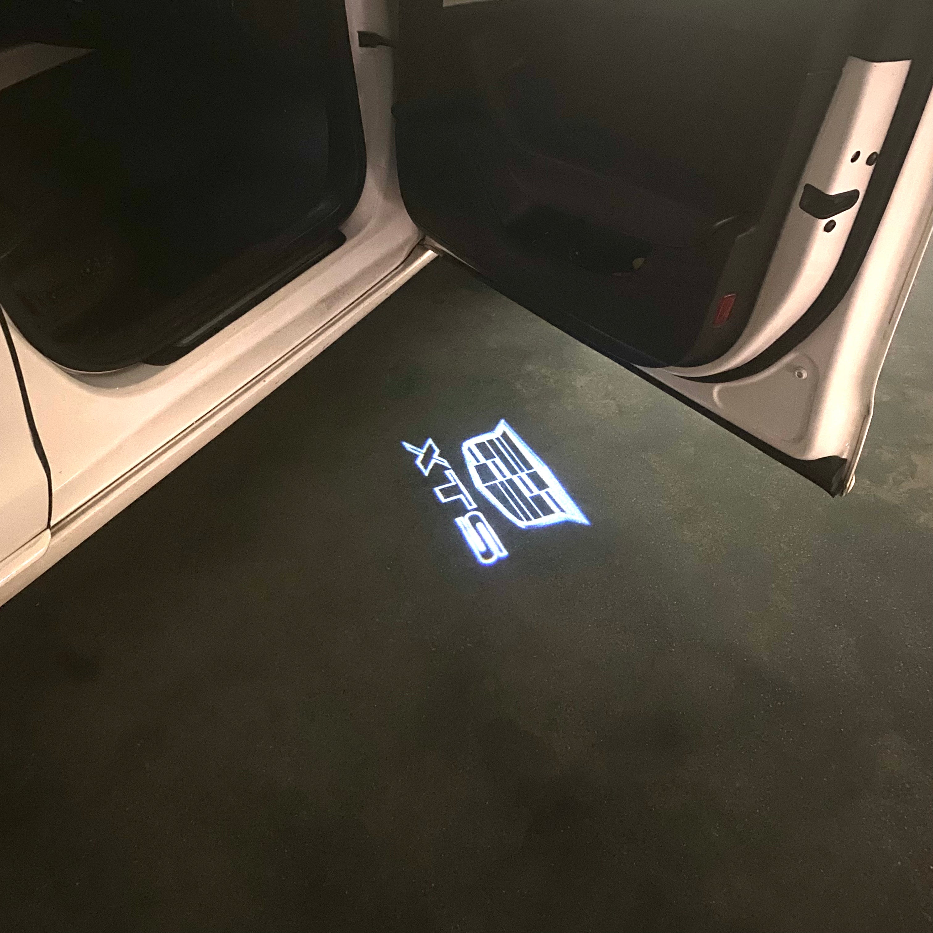 AUDI LOGO PROJECTOT LIGHTS Nr.19 (Menge 1 = 2 Logo Folien /2 Türleuchten)