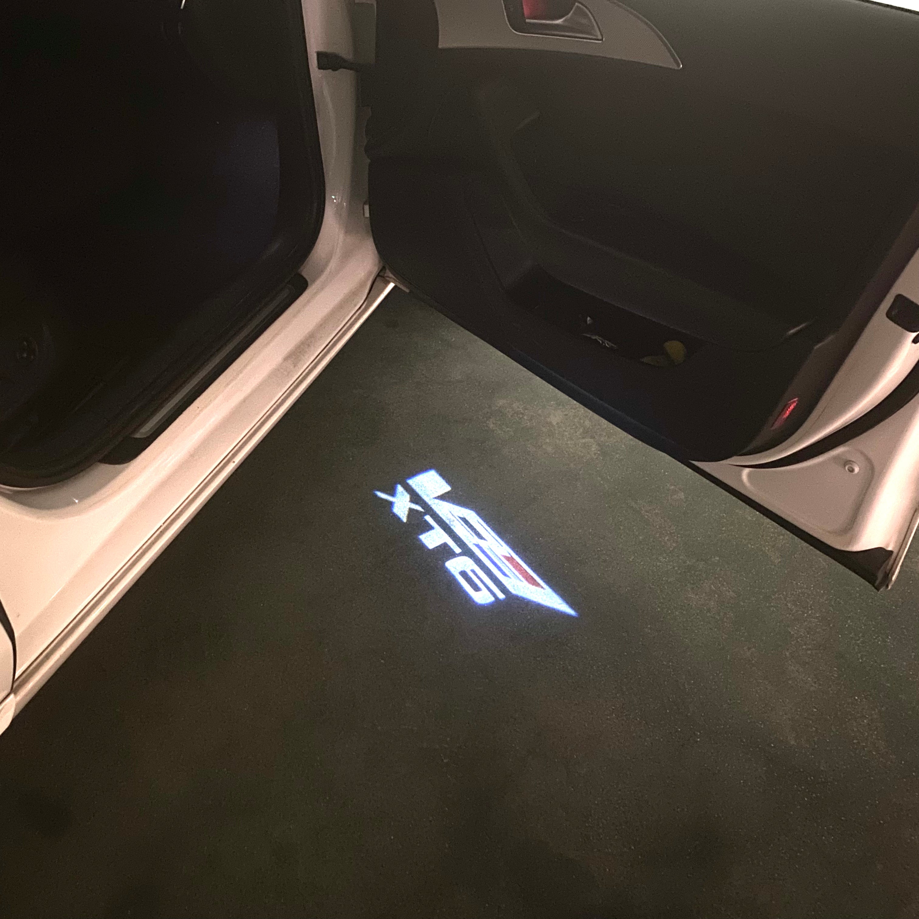 AUDI LOGO PROJECTOT LIGHTS Nr.19 (Menge 1 = 2 Logo Folien /2 Türleuchten)