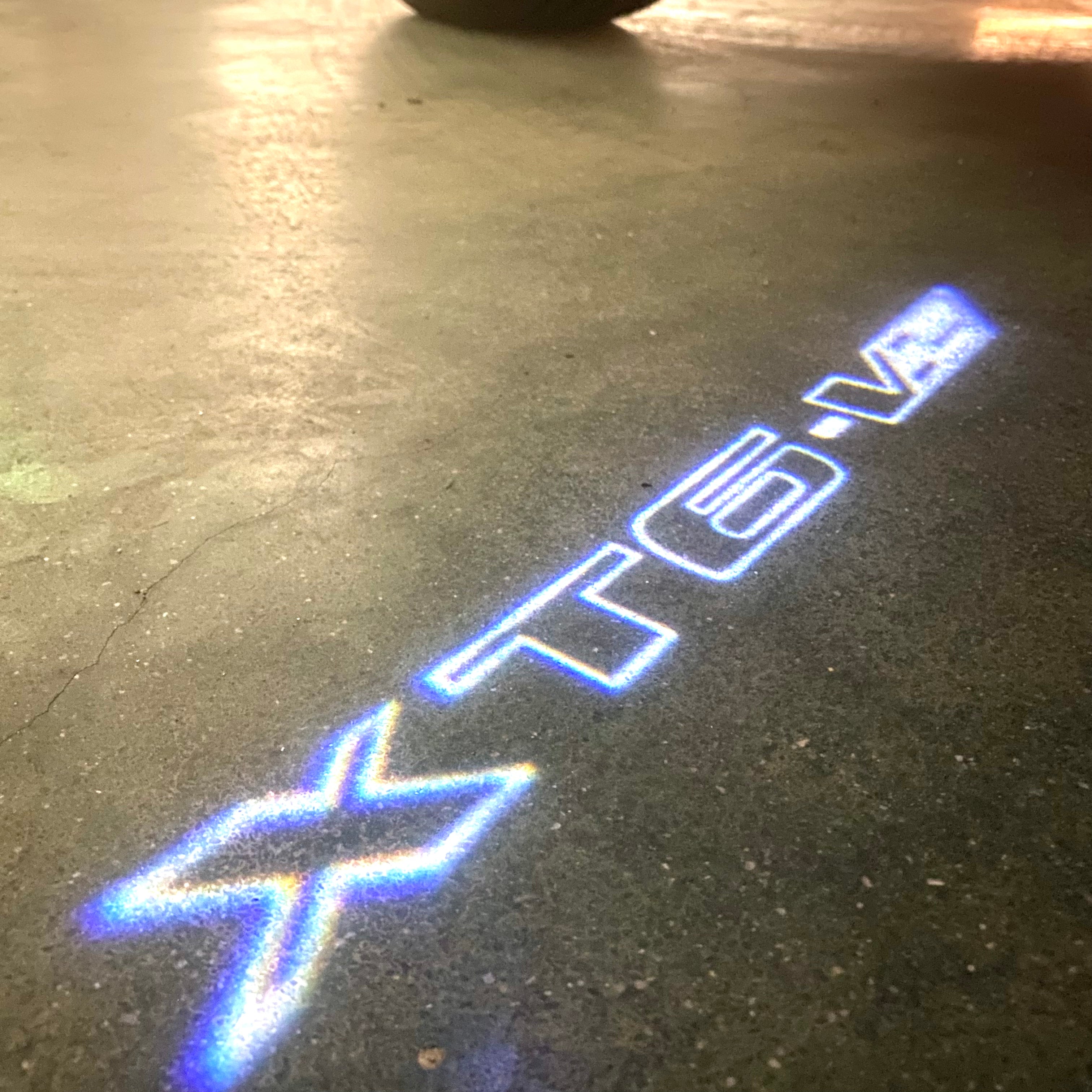 AUDI LOGO PROJECTOT LIGHTS Nr.19 (Menge 1 = 2 Logo Folien /2 Türleuchten)