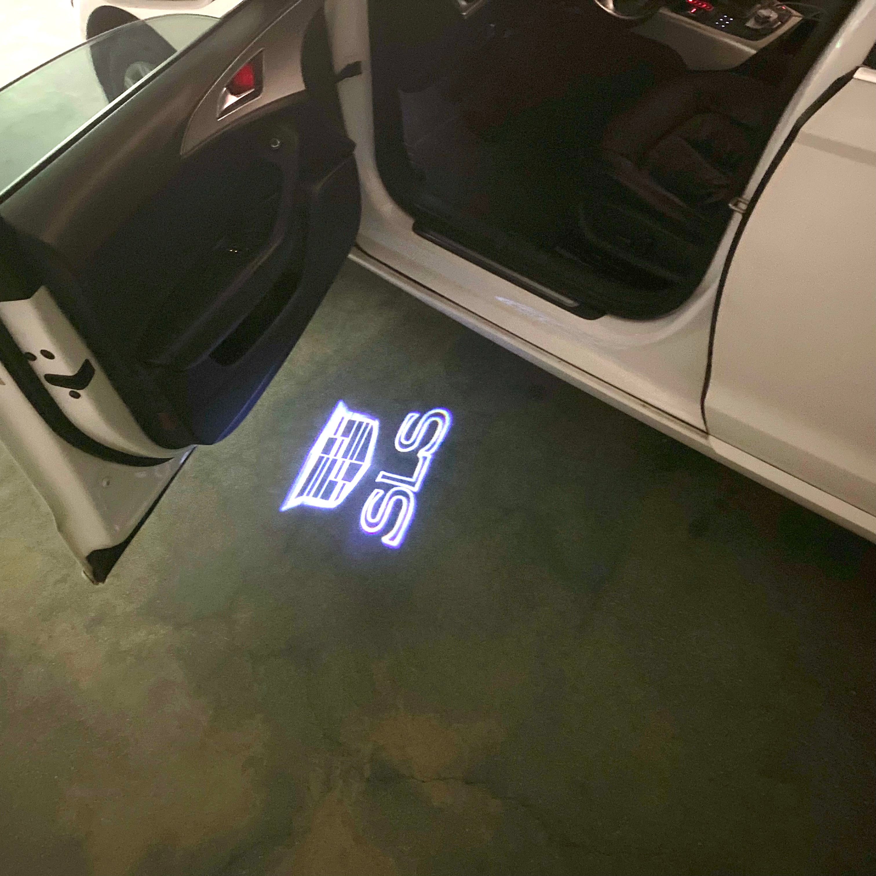 AUDI LOGO PROJECTOT LIGHTS Nr.19 (Menge 1 = 2 Logo Folien /2 Türleuchten)
