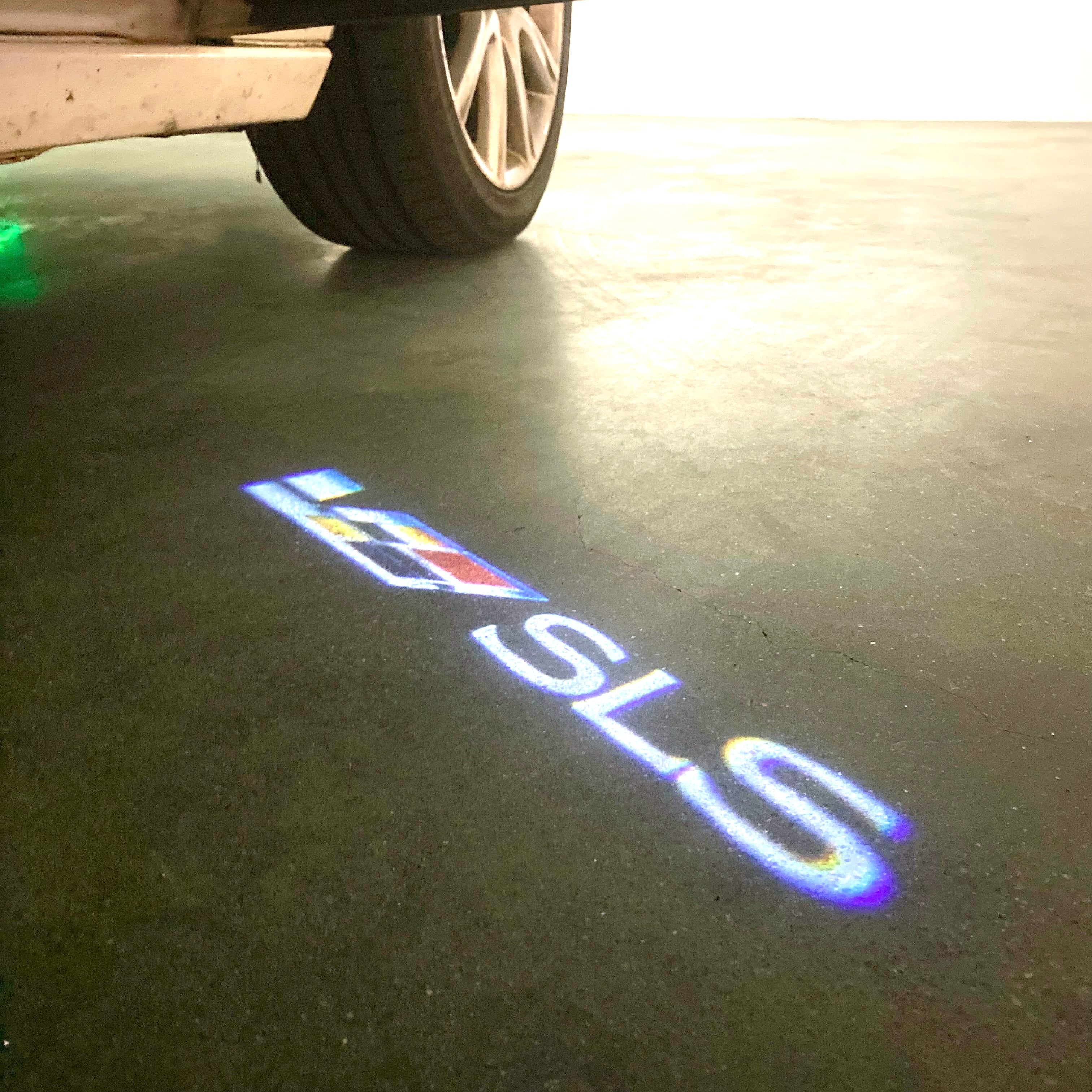 AUDI LOGO PROJECTOT LIGHTS Nr.19 (Menge 1 = 2 Logo Folien /2 Türleuchten)