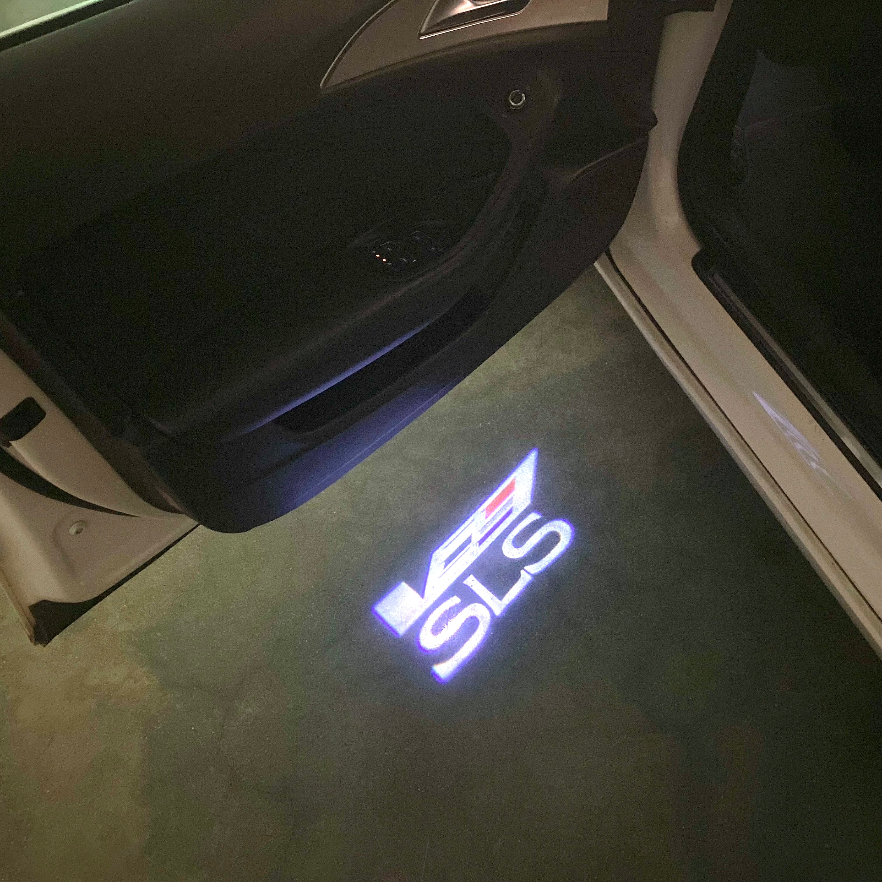 AUDI LOGO PROJECTOT LIGHTS Nr.19 (Menge 1 = 2 Logo Folien /2 Türleuchten)