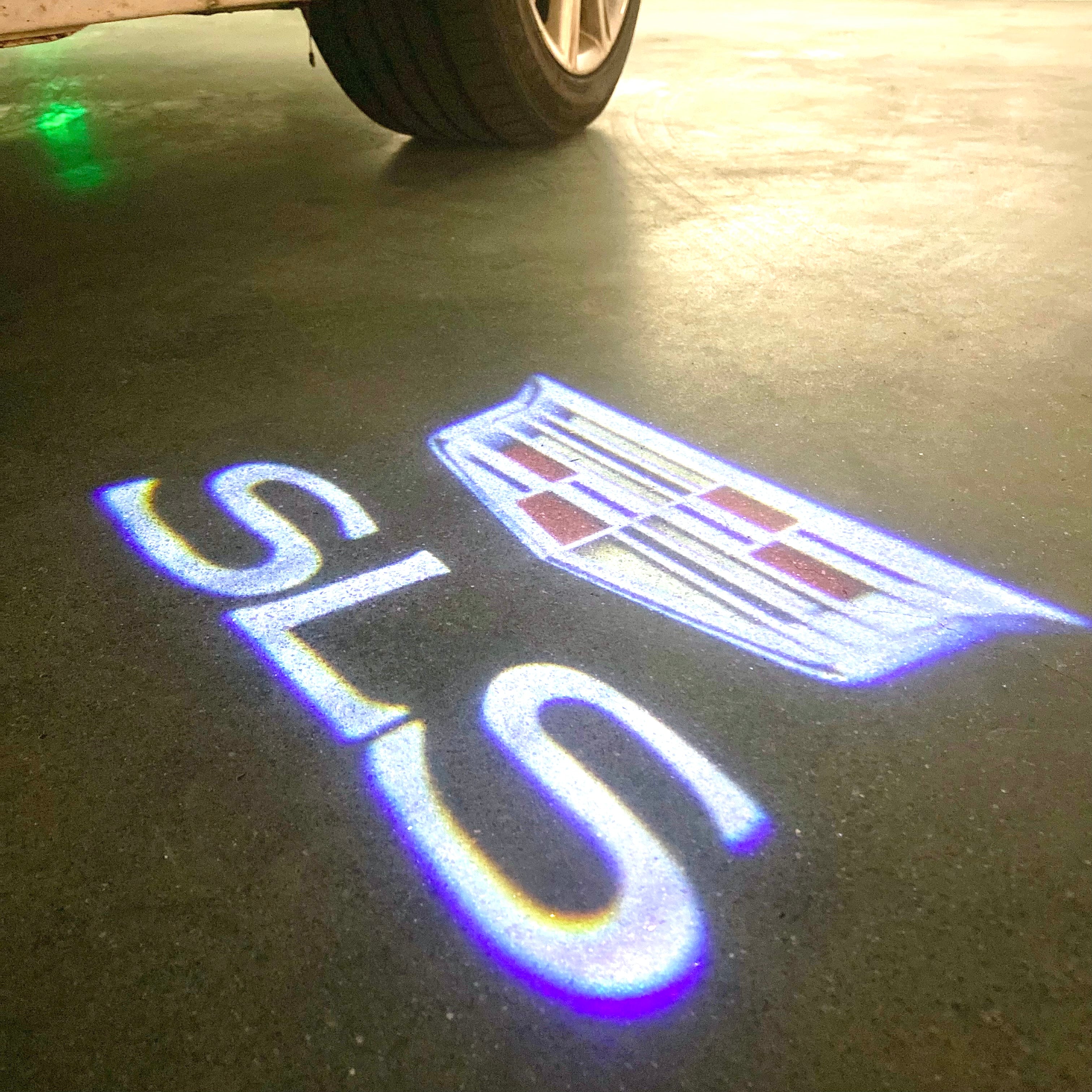 AUDI LOGO PROJECTOT LIGHTS Nr.19 (Menge 1 = 2 Logo Folien /2 Türleuchten)