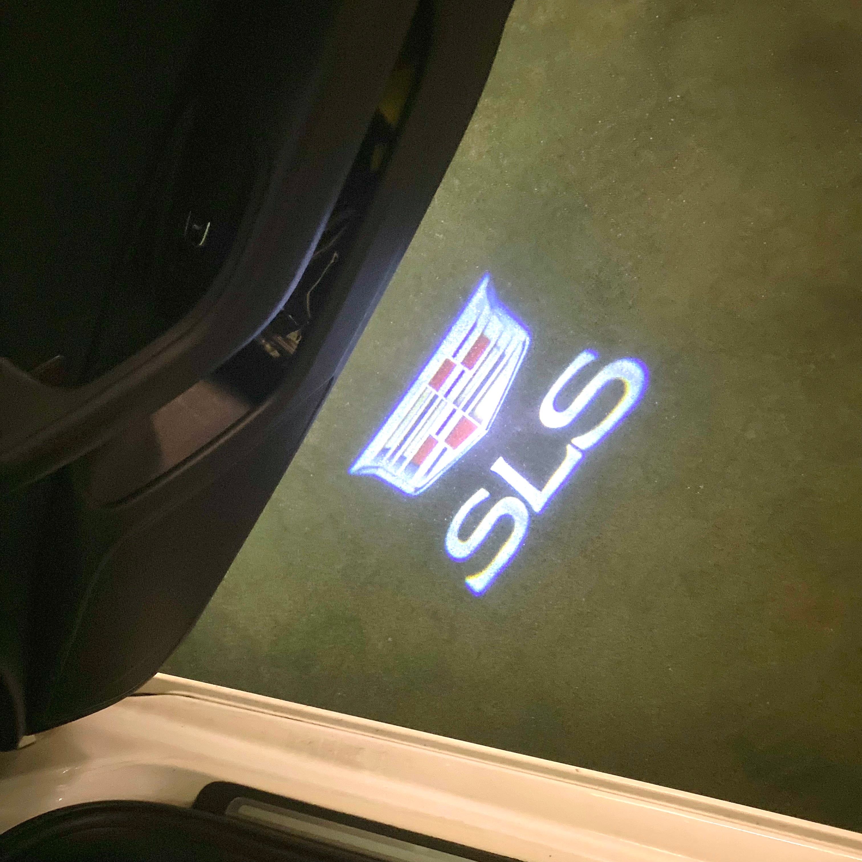 AUDI LOGO PROJECTOT LIGHTS Nr.19 (Menge 1 = 2 Logo Folien /2 Türleuchten)
