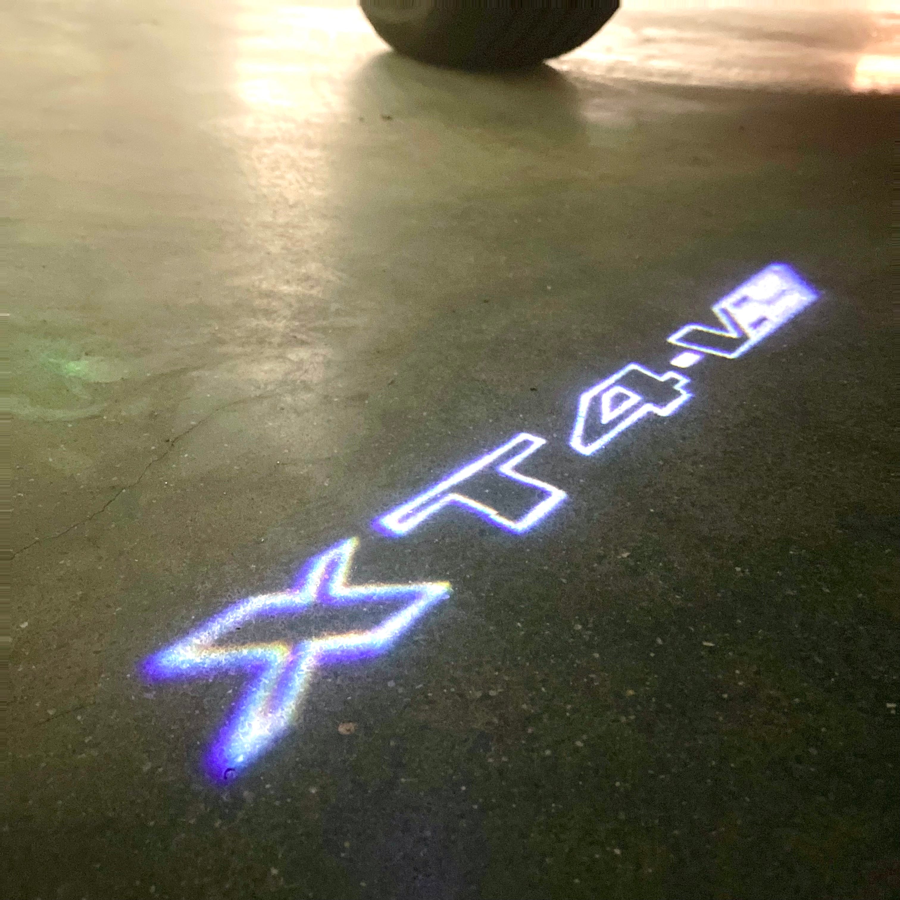 AUDI LOGO PROJECTOT LIGHTS Nr.19 (Menge 1 = 2 Logo Folien /2 Türleuchten)
