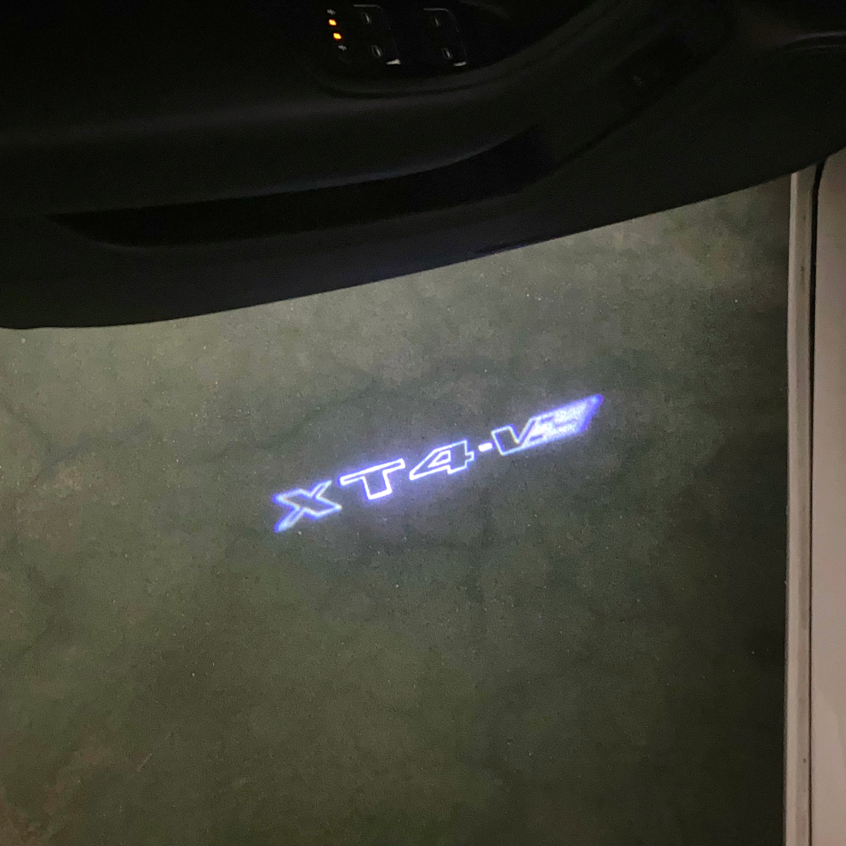 AUDI LOGO PROJECTOT LIGHTS Nr.19 (Menge 1 = 2 Logo Folien /2 Türleuchten)