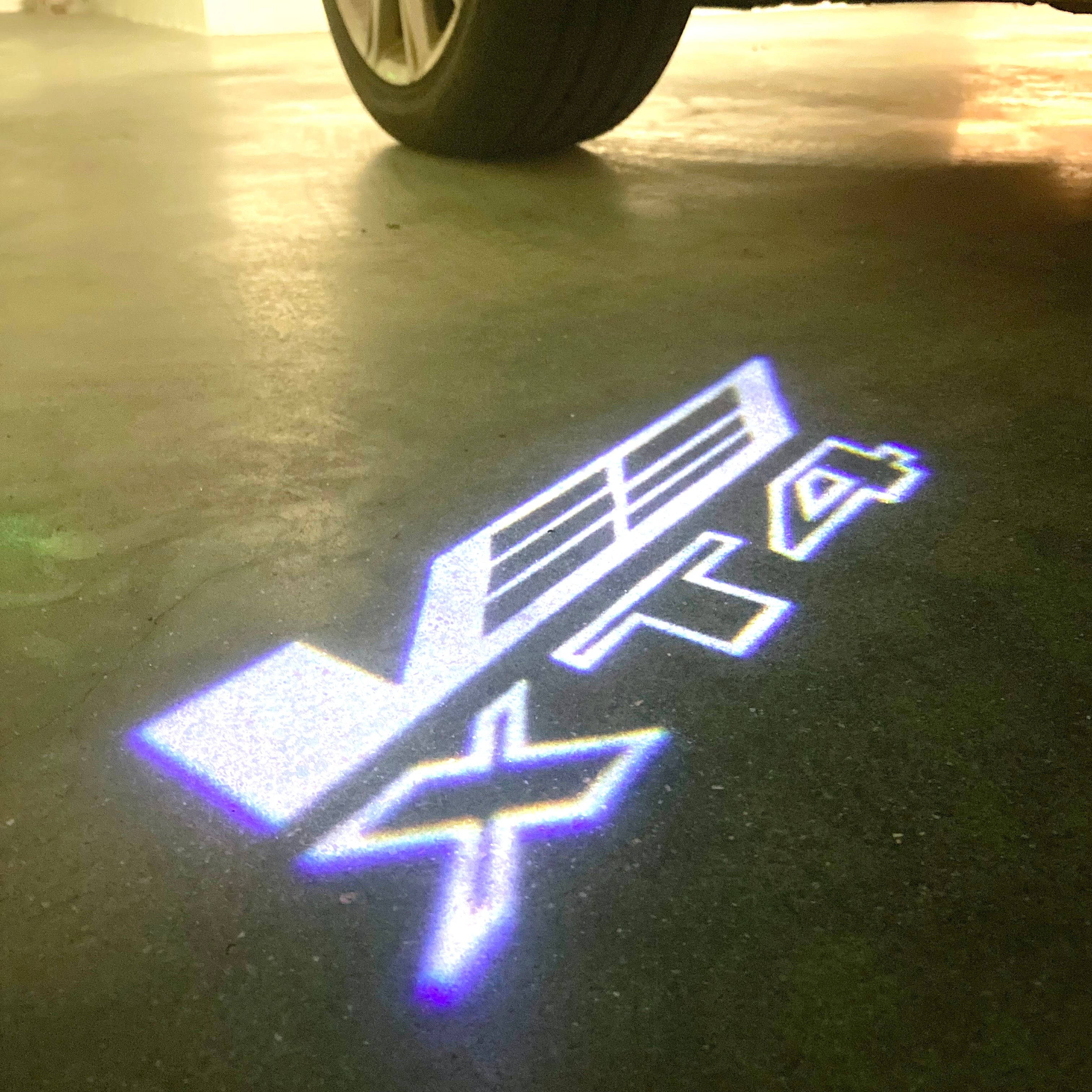AUDI LOGO PROJECTOT LIGHTS Nr.19 (Menge 1 = 2 Logo Folien /2 Türleuchten)