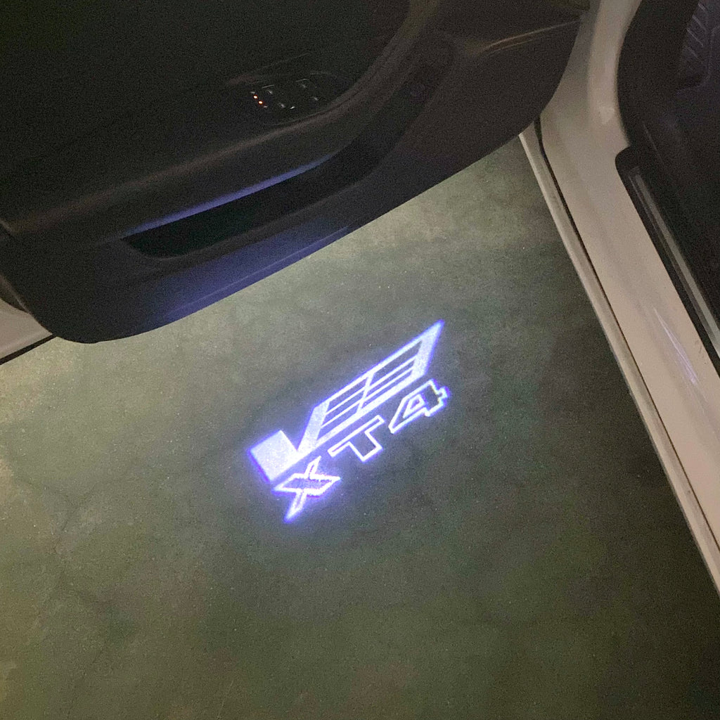 AUDI LOGO PROJECTOT LIGHTS Nr.19 (Menge 1 = 2 Logo Folien /2 Türleuchten)