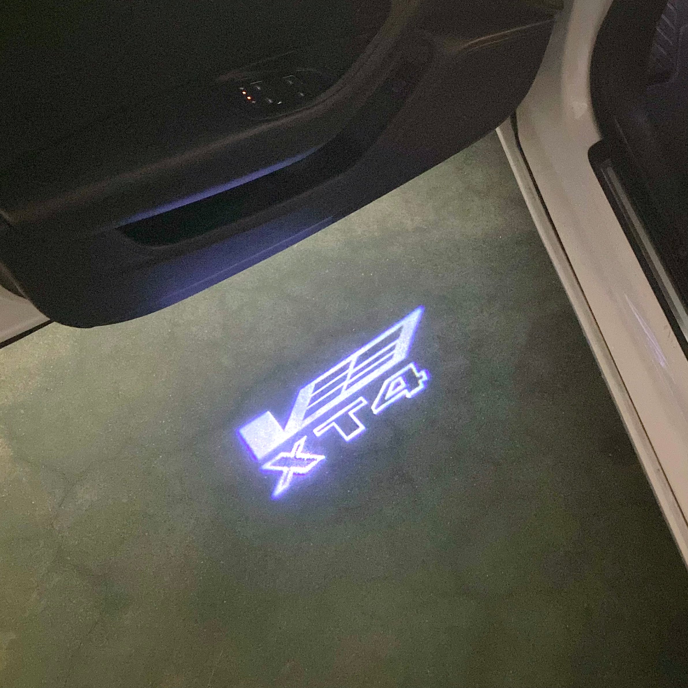 AUDI LOGO PROJECTOT LIGHTS Nr.19 (Menge 1 = 2 Logo Folien /2 Türleuchten)