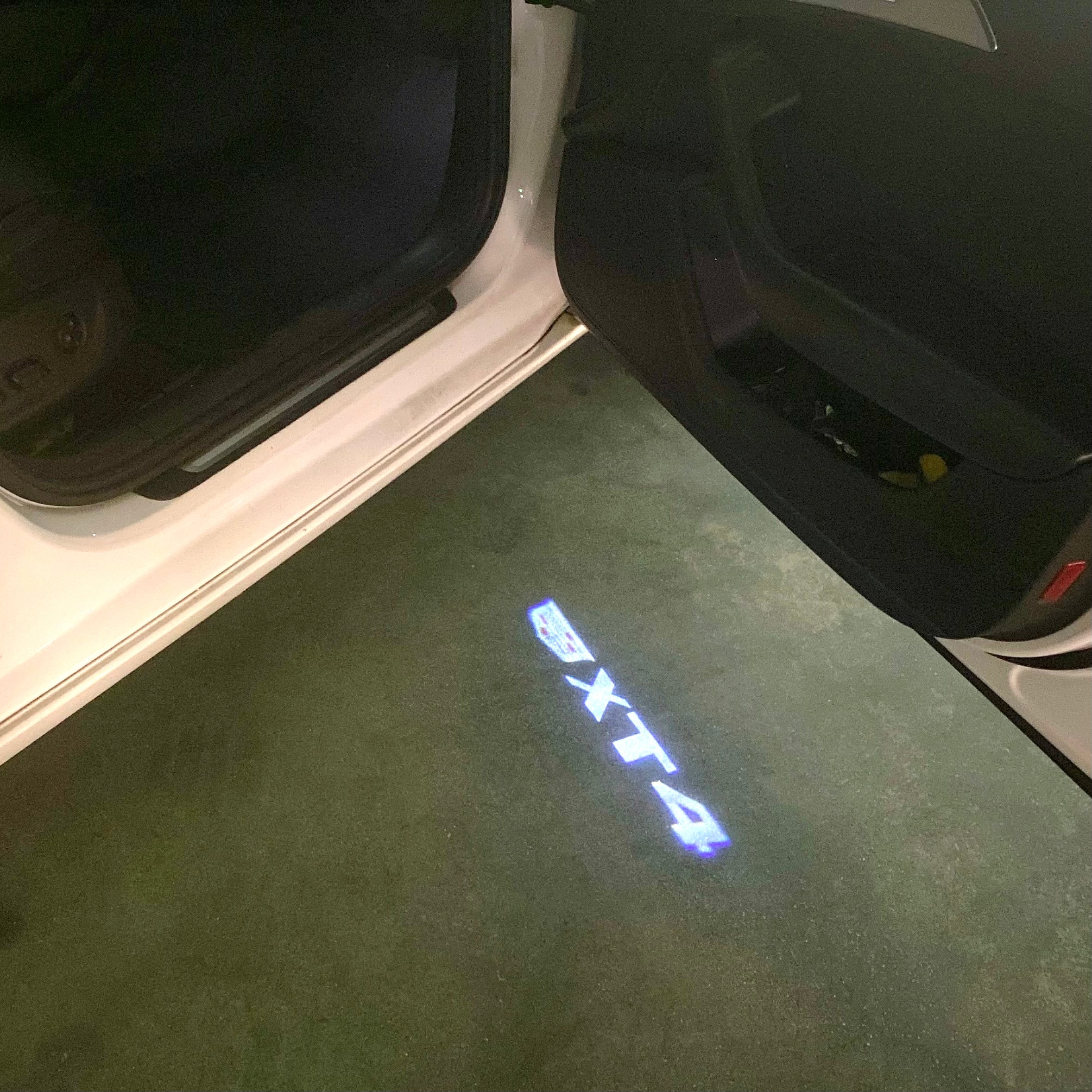 AUDI LOGO PROJECTOT LIGHTS Nr.19 (Menge 1 = 2 Logo Folien /2 Türleuchten)
