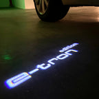 AUDI LOGO PROJECTOT LIGHTS Nr.19 (الكمية 1 = 2 Logo Films /2 أضواء الباب)