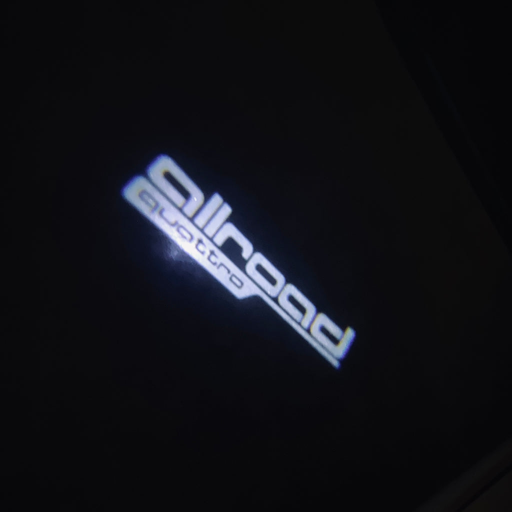 AUDI LOGO PROJECTOT LIGHTS Nr.160 (quantité 1 = 2 Logo Films /2 feux de porte)