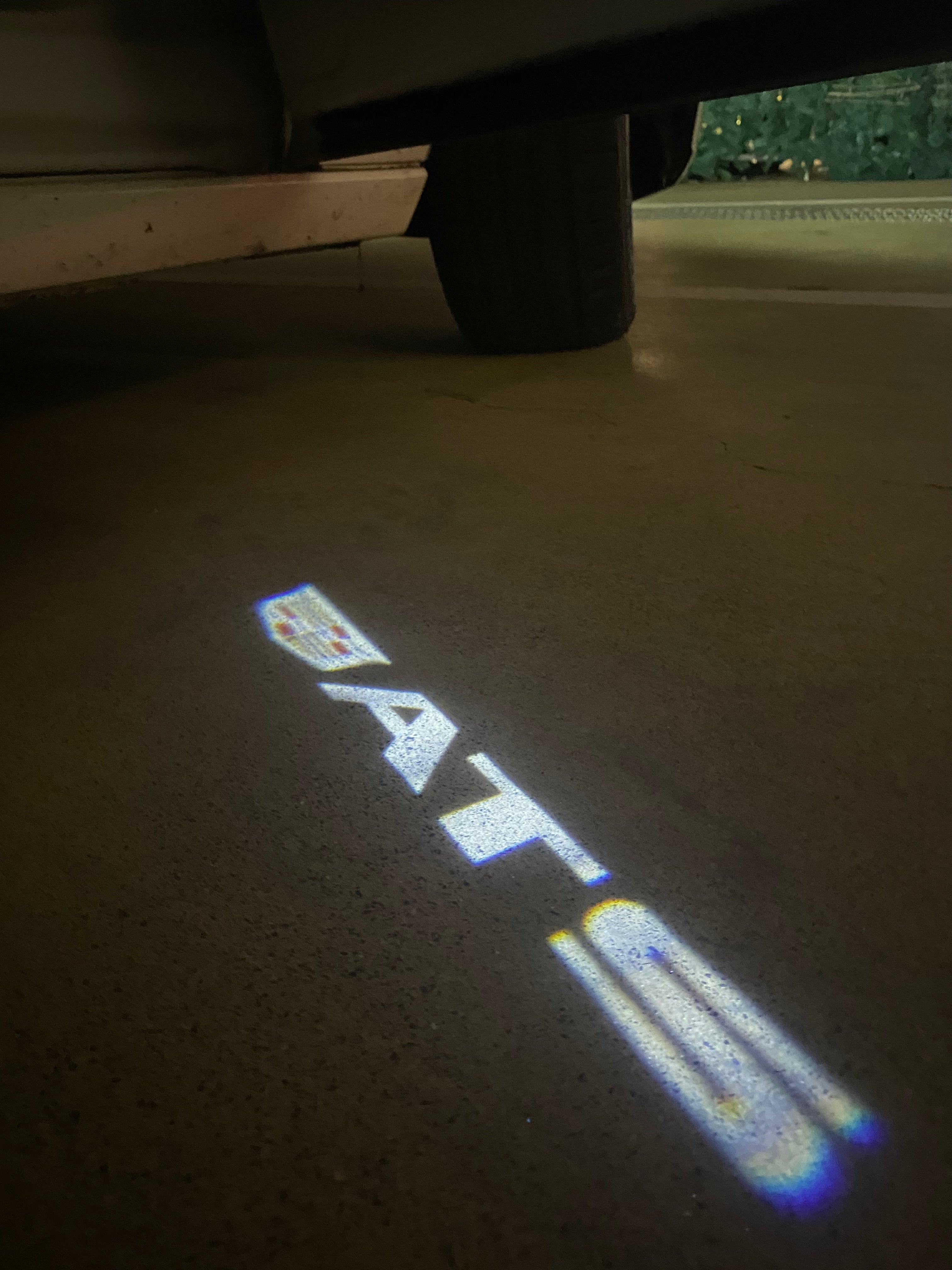 AUDI LOGO PROJECTOT LIGHTS Nr.19 (Menge 1 = 2 Logo Folien /2 Türleuchten)