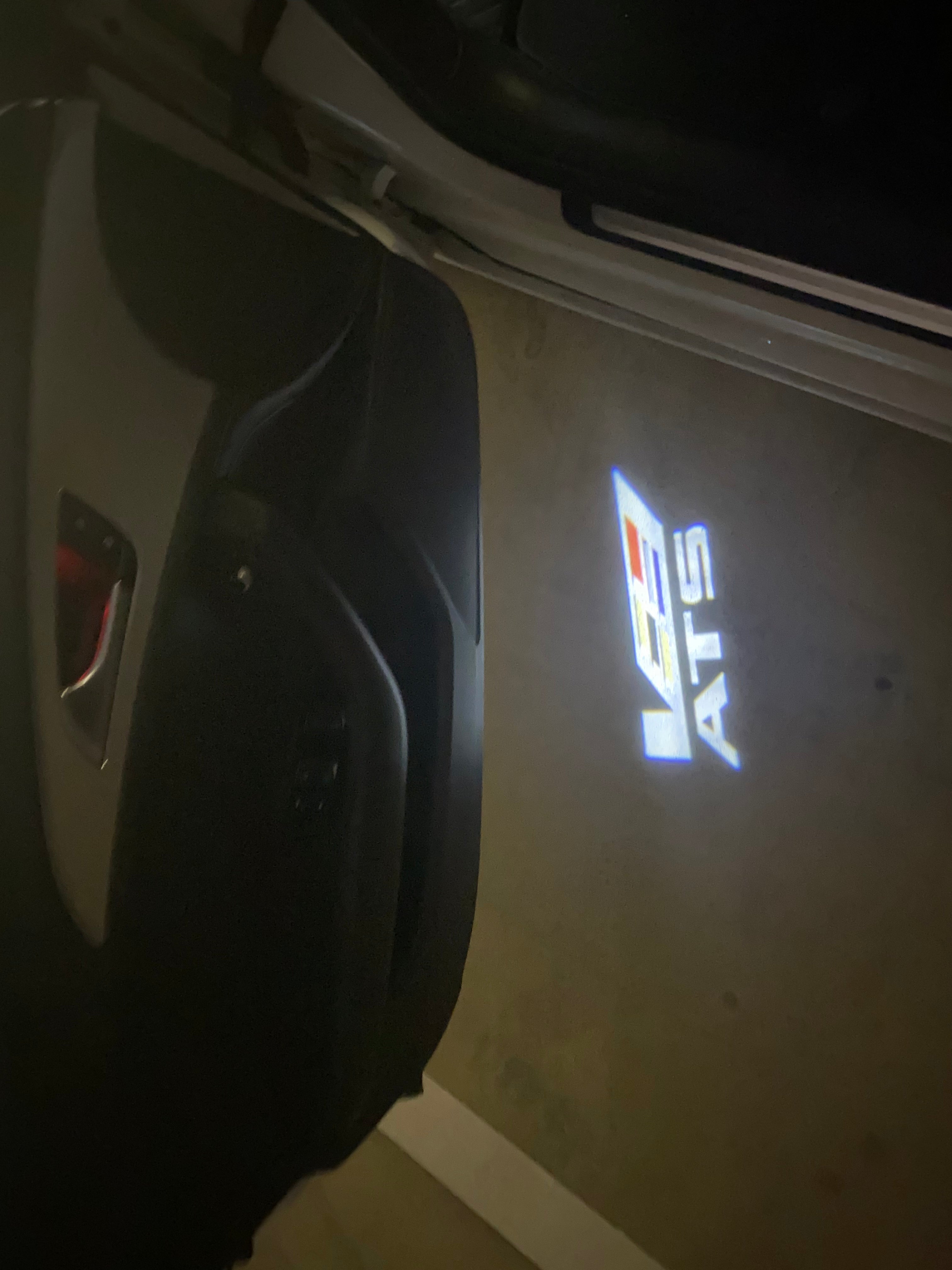 AUDI LOGO PROJECTOT LIGHTS Nr.19 (Menge 1 = 2 Logo Folien /2 Türleuchten)