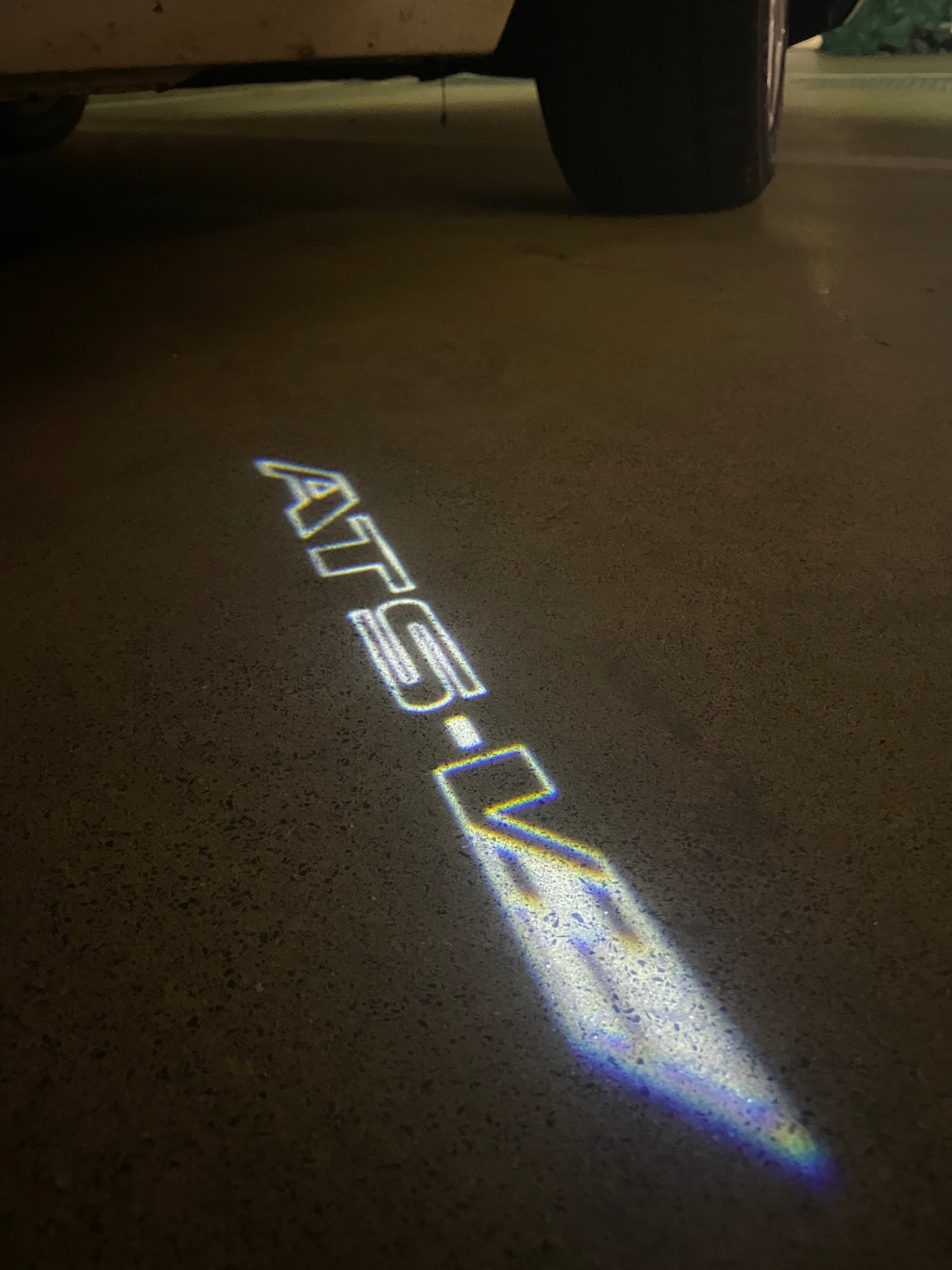 AUDI LOGO PROJECTOT LIGHTS Nr.19 (Menge 1 = 2 Logo Folien /2 Türleuchten)