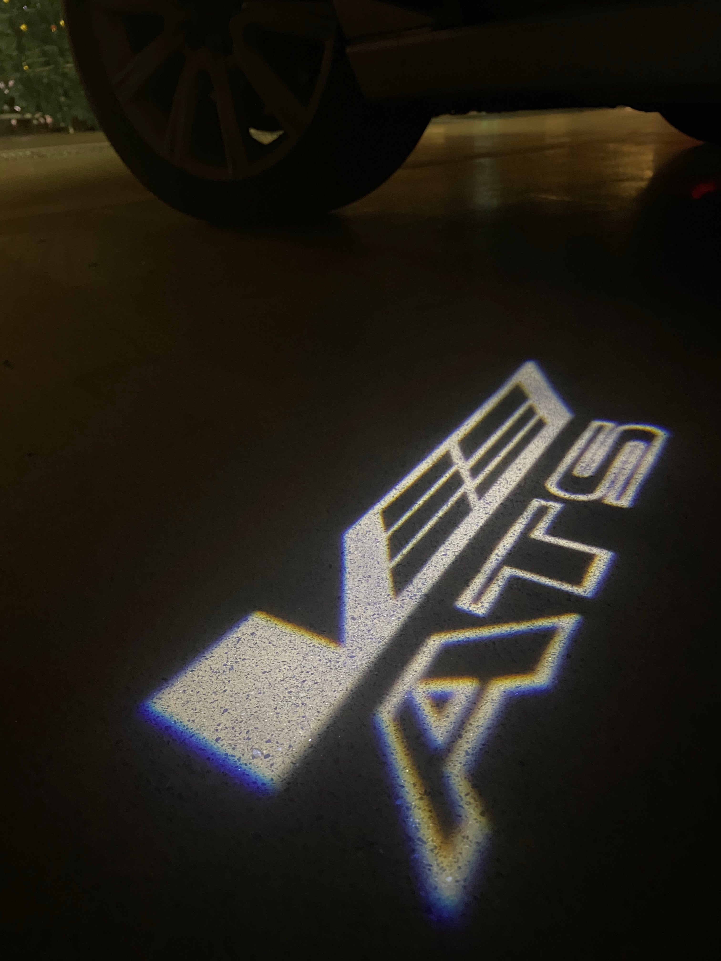 AUDI LOGO PROJECTOT LIGHTS Nr.19 (Menge 1 = 2 Logo Folien /2 Türleuchten)