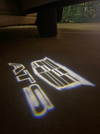 AUDI LOGO PROJECTOT LIGHTS Nr.19 (Menge 1 = 2 Logo Folien /2 Türleuchten)