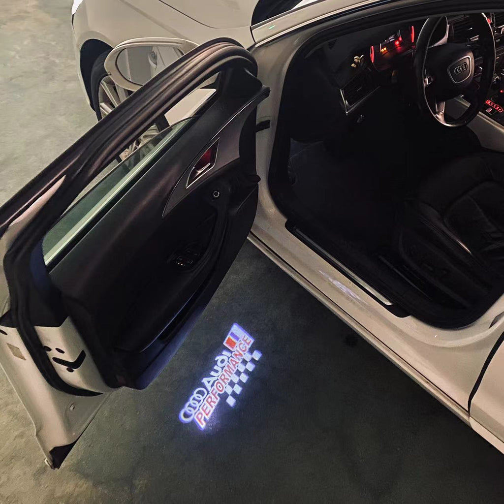 AUDI LOGO PROJECTOT LIGHTS Nr.120 (quantité 1 = 2 Logo Films /2 feux de porte)
