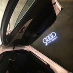 AUDI LOGO PROJECTOT LIGHTS Nr.120 (Menge 1 = 2 Logofolien /2 Türleuchten)