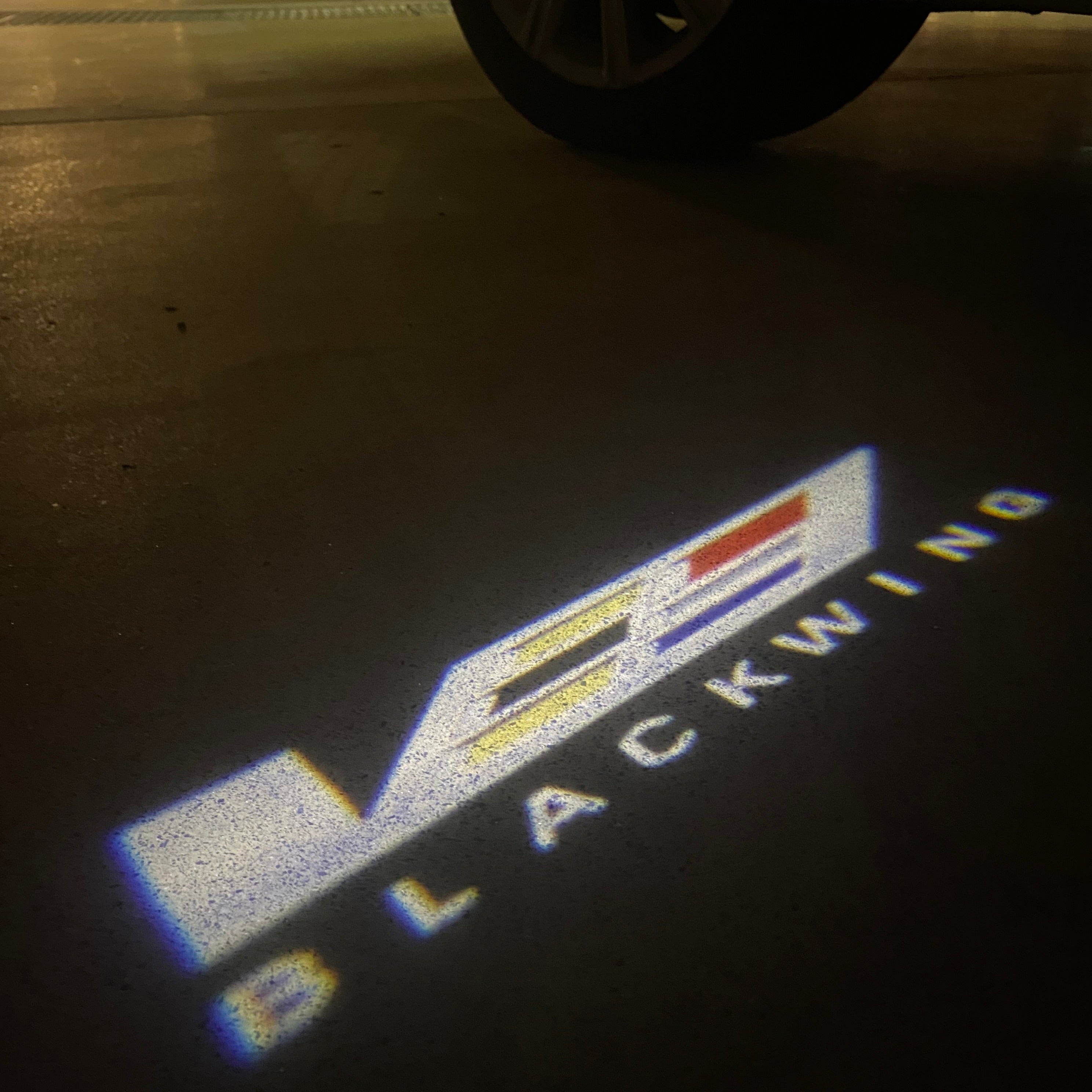 AUDI LOGO PROJECTOT LIGHTS Nr.19 (Menge 1 = 2 Logo Folien /2 Türleuchten)