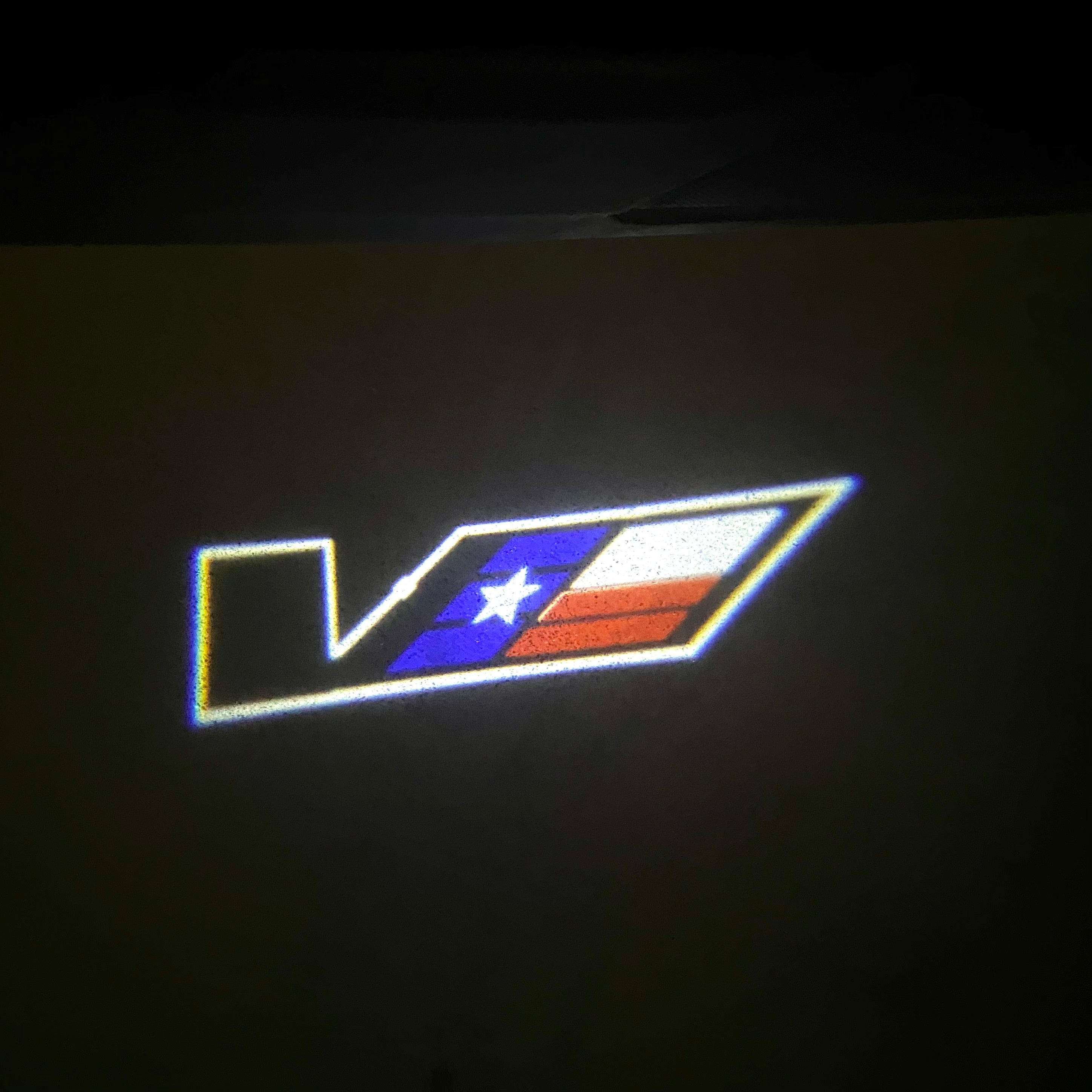 AUDI LOGO PROJECTOT LIGHTS Nr.19 (Menge 1 = 2 Logo Folien /2 Türleuchten)