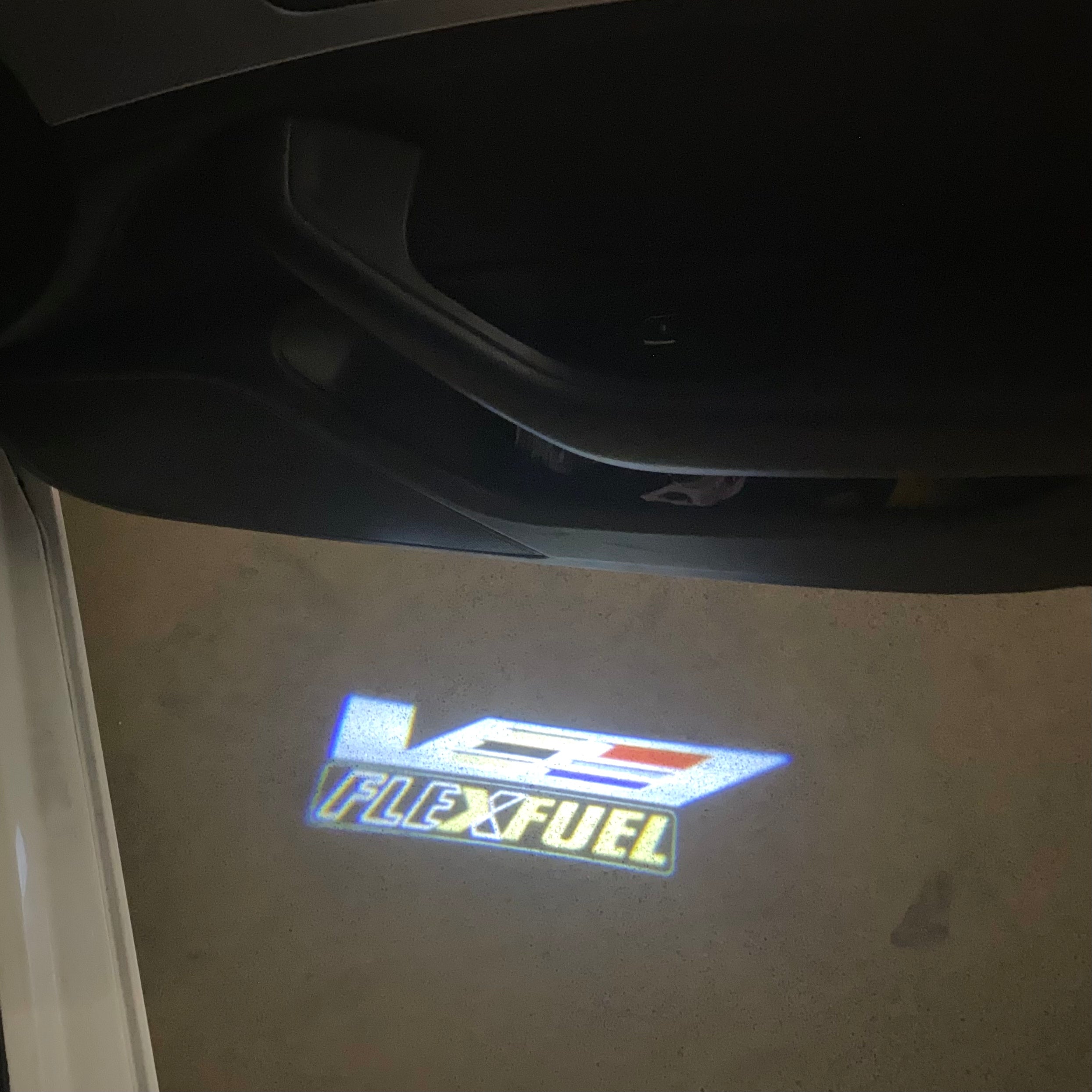 AUDI LOGO PROJECTOT LIGHTS Nr.19 (Menge 1 = 2 Logo Folien /2 Türleuchten)