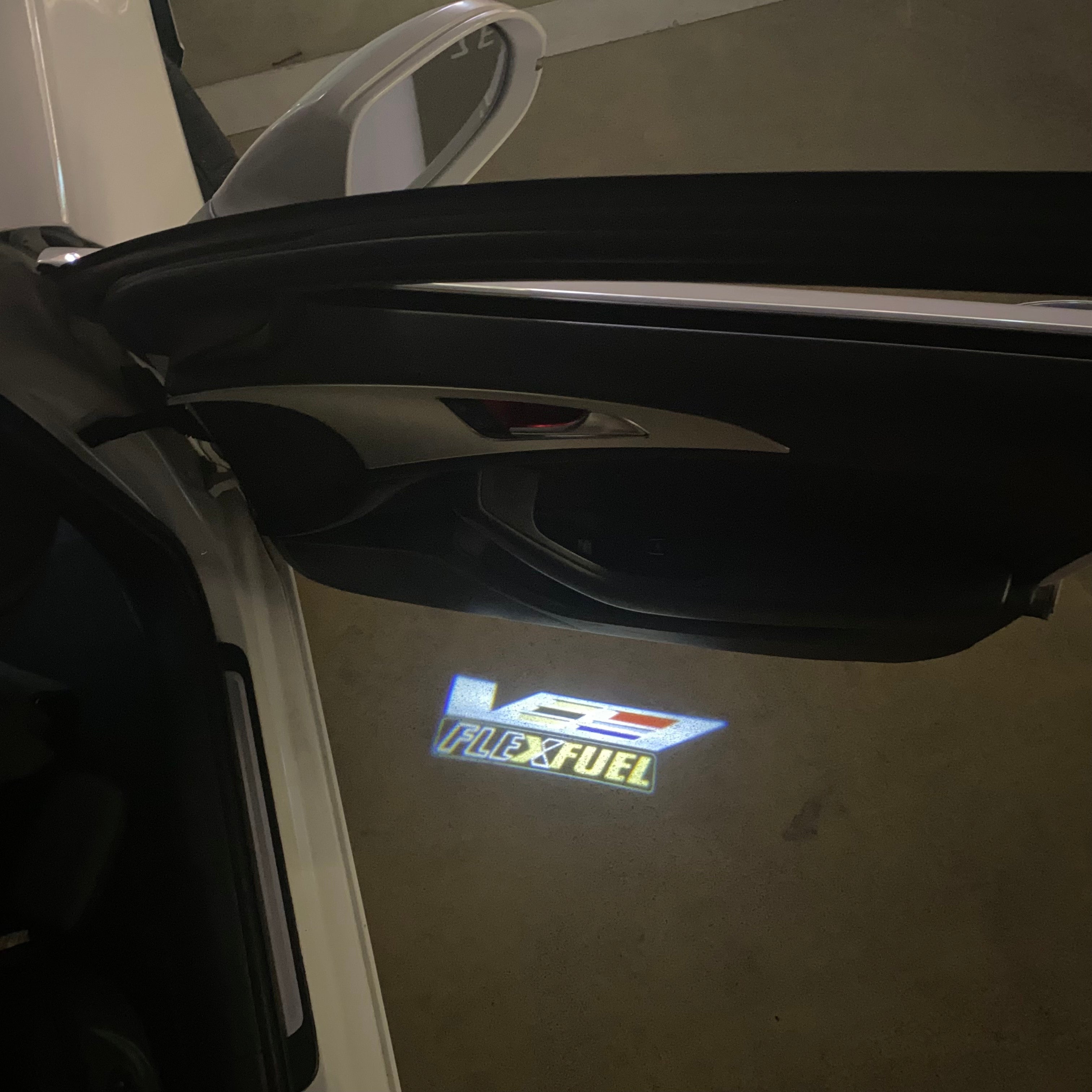 AUDI LOGO PROJECTOT LIGHTS Nr.19 (Menge 1 = 2 Logo Folien /2 Türleuchten)