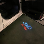 AUDI LOGO PROJECTOT LIGHTS Nr.17 (quantité 1 = 2 Logo Films /2 feux de porte)
