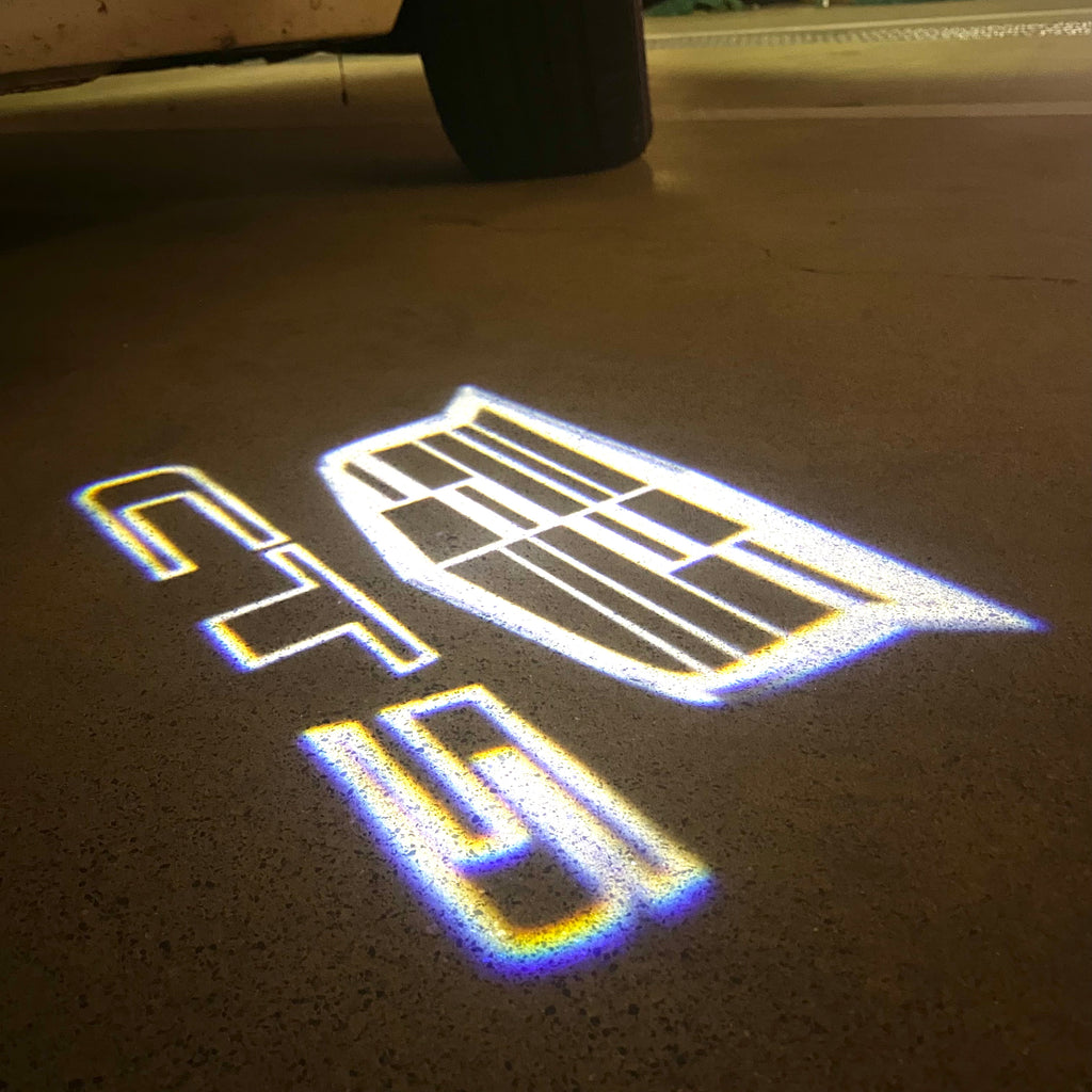 AUDI LOGO PROJECTOT LIGHTS Nr.19 (Menge 1 = 2 Logo Folien /2 Türleuchten)