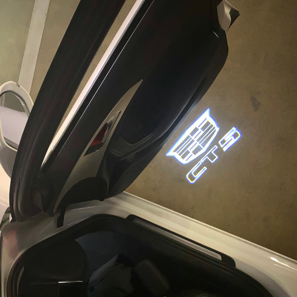 AUDI LOGO PROJECTOT LIGHTS Nr.19 (Menge 1 = 2 Logo Folien /2 Türleuchten)