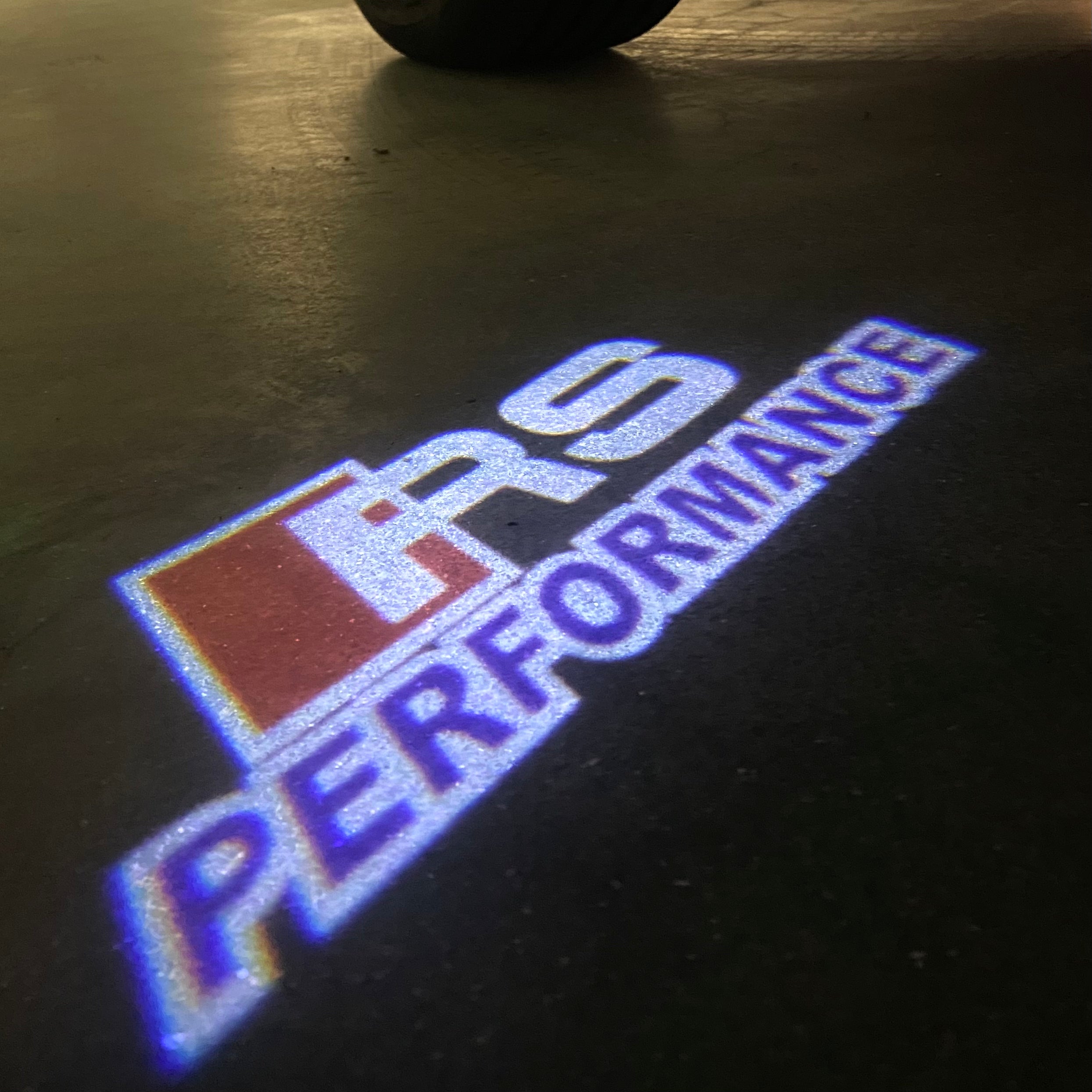 AUDI LOGO PROJECTOT LIGHTS Nr.120 (الكمية 1 = 2 Logo Films /2 أضواء الباب)