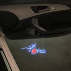 AUDI LOGO PROJECTOT LIGHTS Nr.120 (Menge 1 = 2 Logofolien /2 Türleuchten)