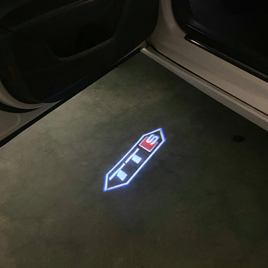 AUDI LOGO PROJECT LIGHTS Nr.120 (quantità 1= 2 Logo Films /2 porta luci）