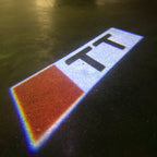 AUDI LOGO PROJECTOT LIGHTS Nr.120 (quantité 1 = 2 Logo Films /2 feux de porte)