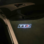 AUDI LOGO PROJECTOT LIGHTS Nr.120 (Menge 1 = 2 Logofolien /2 Türleuchten)