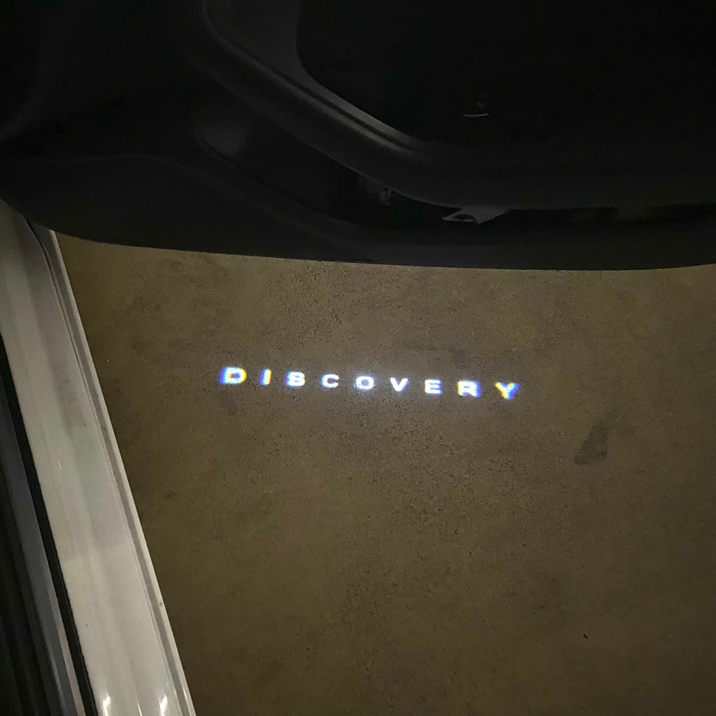 Land Rover LOGO PROJECROTR LIGHTS Nr.04 (الكمية 1 = 1 مجموعة / 2 أضواء باب)