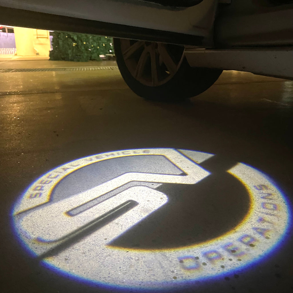 Land Rover LOGO PROJEKTORLEUCHTEN Nr.04 (Anzahl 1 = 1 Sätze / 2 Türleuchten)