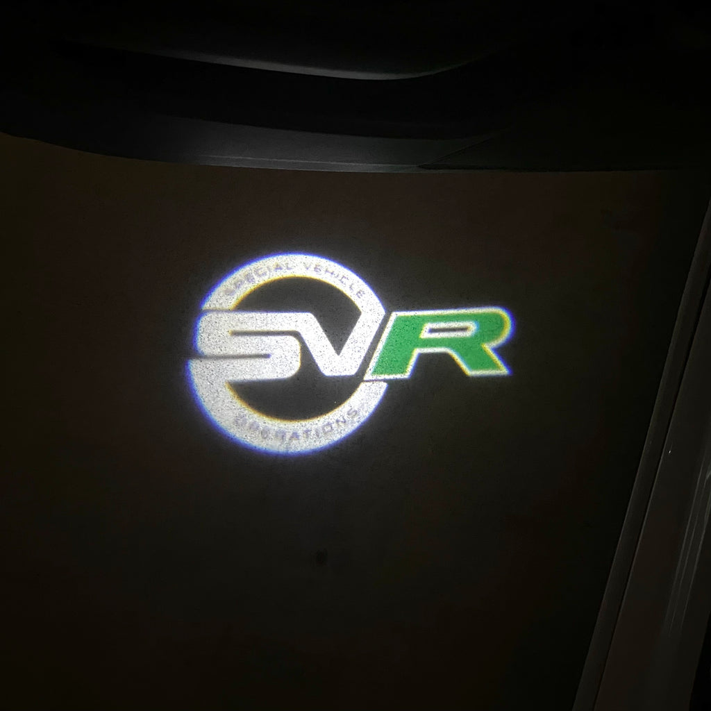 Land Rover LOGO PROJECROTR LIGHTS Nr.04 (الكمية 1 = 1 مجموعة / 2 أضواء باب)