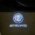 Alfa Romeo Stelvio LOGO PROJECTOT LIGHTS Nr.95 (cantidad 1 = 2 logo película / 2 luces de puerta)