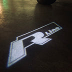 Volkswagen Türleuchten R LINE Logo Nr. 33 (Menge 1 = 2 Logo Film / 2 Türleuchten)