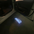 SKODA FABIA 6Y LOGO PROJECTOT LIGHTS Nr.19 (quantité 1 = 2 Logo Films /2 feux de porte)