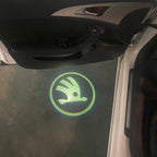 SKODA LOGO PROJECTOT أضواء Nr.13 (كمية 1 = 2 شعار فيلم / 2 أضواء الباب)